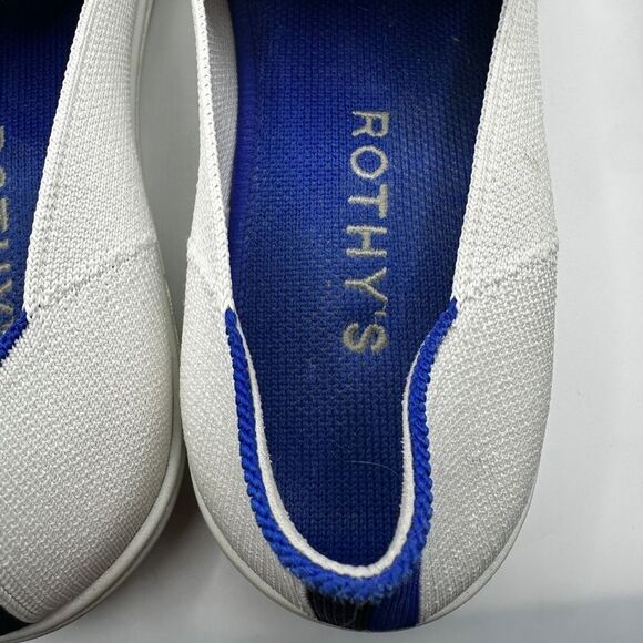 Pre-loved Rothy's "The Slip On" Loafer in White Sneakers - Picture 5 of 12